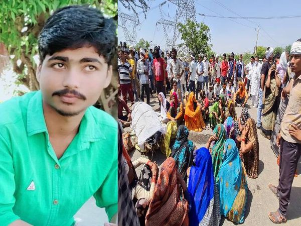 हत्या के विरोध में इटावा-ग्वालियर हाईवे जाम। - Dainik Bhaskar