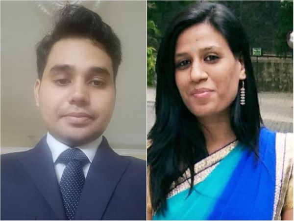 मनीष भारद्वाज और उनकी पत्नी राजबाला सिंह। (फ़ाइल फोटो) - Dainik Bhaskar