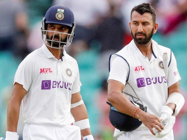 अजिंक्य रहाणे ने अब तक 73 टेस्ट में 4583 रन बनाए, जबकि चेतेश्वर पुजारा के नाम 85 टेस्ट में 6244 रन दर्ज हैं। - Dainik Bhaskar