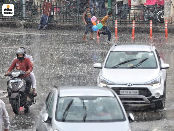 राजधानी लखनऊ में बारिश से मौसम सुहाना हो गया है।