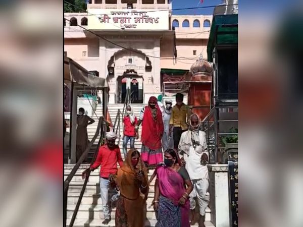 पुष्कर ब्रह्मा जी का मंदिर।