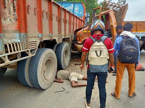 ट्रक को सामने से टक्कर मार दी। हादसे में मेटाडोर सवार मजदूर उछलकर सड़क पर जा गिरे। सूचना मिलने पर पुलिस मौके पर पहुंच गई।
