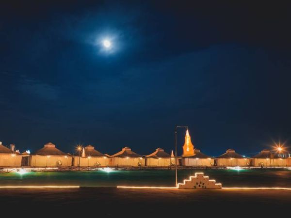 કચ્છ ખાતેના ટેન્ટ સિટીની તસવીર