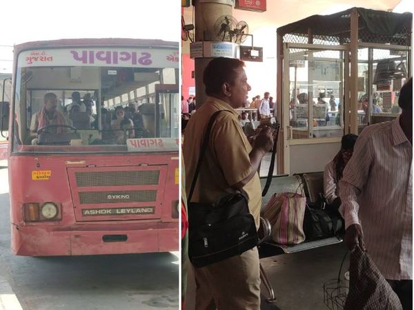 બસના ડ્રાઈવર અને કંડક્ટરો પણ માસ્ક વિના જોવા મળ્યા