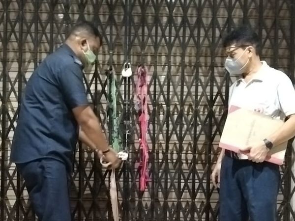 રાત્રીથી લઈને સવાર સુધી સીલ કરવાની કામગીરી.