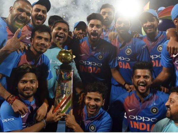 भारत ने रोहित की कप्तानी में 2018 में निधास ट्रॉफी जीती।