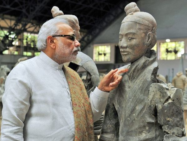 मई 2015 में प्रधानमंत्री नरेंद्र मोदी ने शांक्सी जाकर टेराकोटा आर्मी को देखा था।