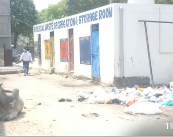 जिला अस्पताल के पीछे बना ऑक्सीजन प्लान्ट