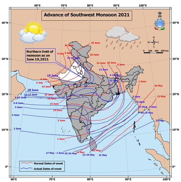 ગુજરાતમાં ચોમાસાનું વહેલા આગમન થયું