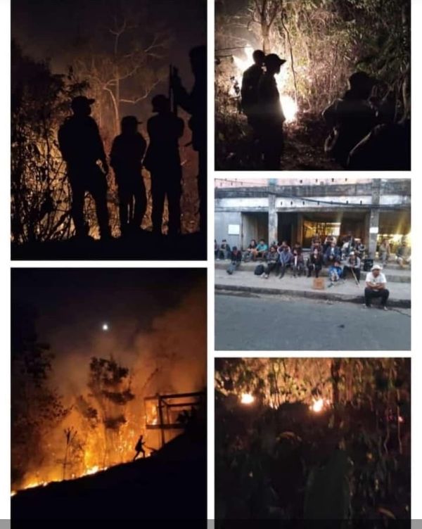 mizoram forest fires news update। Fire has been burning in 3 districts for two days, fire has reached close to cities, fire fighters lost, CM calls on PM Modi | 2 दिन के भीतर 4 जिले चपेट में आए, फायर फाइटर्स के बाद अब एयरफोर्स ने संभाला मोर्चा 11 48 घंटे बाद भी जंगल की आग धधक रही है। बुझाने की कोशिश जारी है।