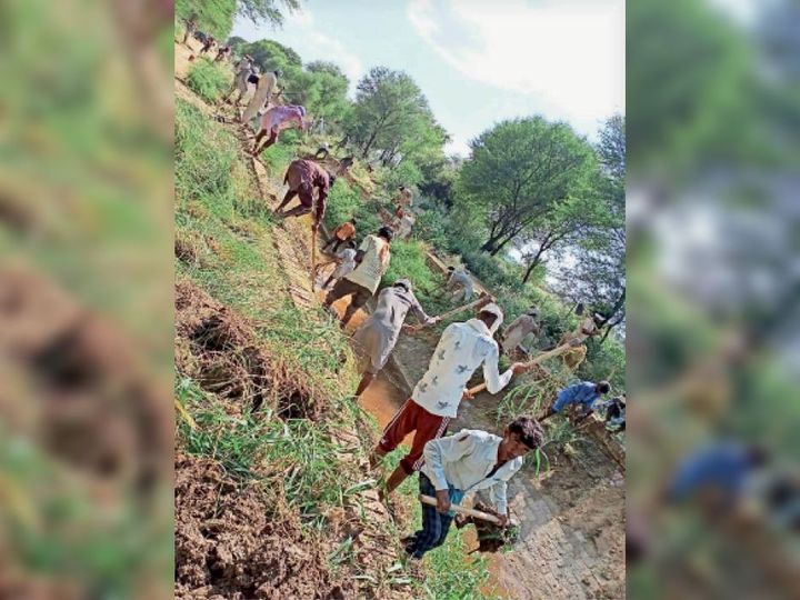 श्रीगंंगानगर: एलएनपी नहर टेल के किसानों ने 13 किमी नहर की खुद सफाई की