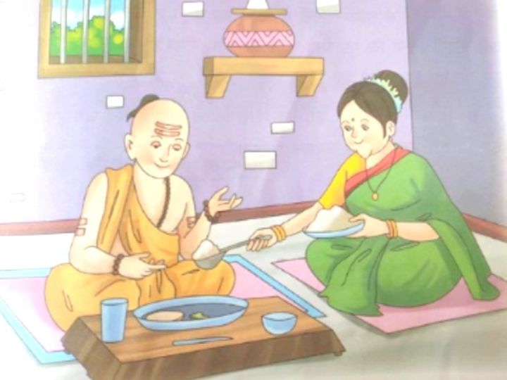 राज्य के CBSE की 8वीं क्लास की हिंदी बुक में 'वासुकी का प्रश्न' शीर्षक वाला एक अध्याय है। इसमें संत-कवि तिरुवल्लुवर को गेरुवा वस्त्र, चोटी, जनेऊ, रुद्राक्ष और टीका लगाए दिखाया गया है। - Dainik Bhaskar