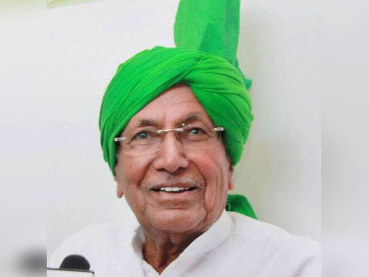 JBT भर्ती घोटाले के सजायाफ्ता हरियाणा के पूर्व CM ओम प्रकाश चौटाला। - Dainik Bhaskar