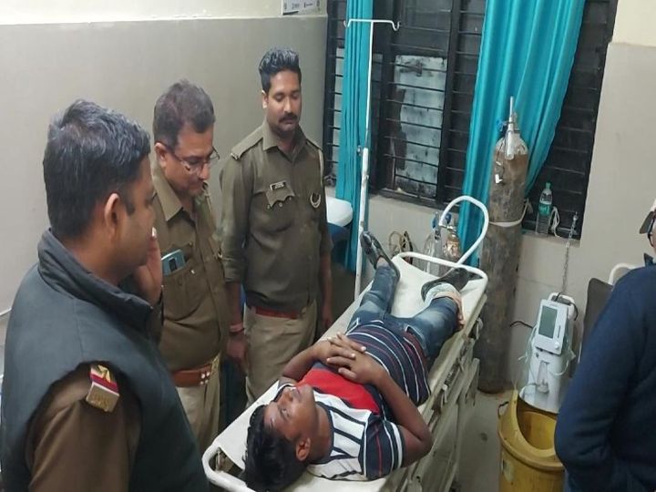 बीते रविवार को गुलशन को एनकाउंटर में पैरों में गोली मार गिरफ्तार किया था। - Dainik Bhaskar