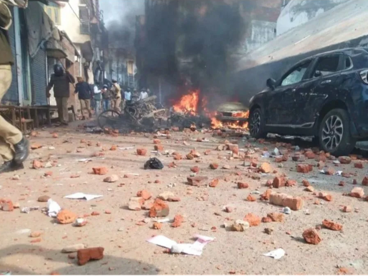 Violence in Sambhal amidst chants of 'Jai Shri Ram'