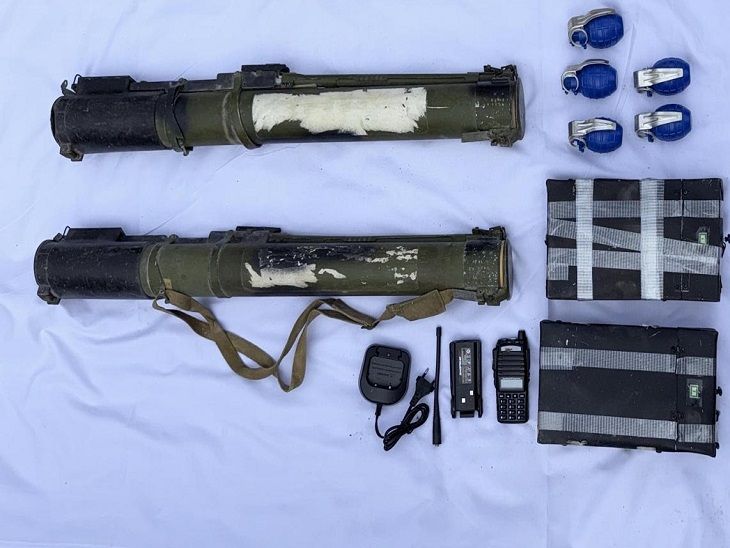 RPG-IED, hand grenades found in Punjab Forests