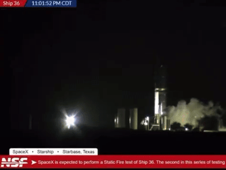 Explosion in Elon Musk's Starship during test