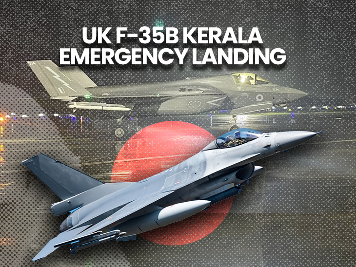 ₹920 crore UK's F-35B Fighter Jet Stranded in Kerala After Emergency ...