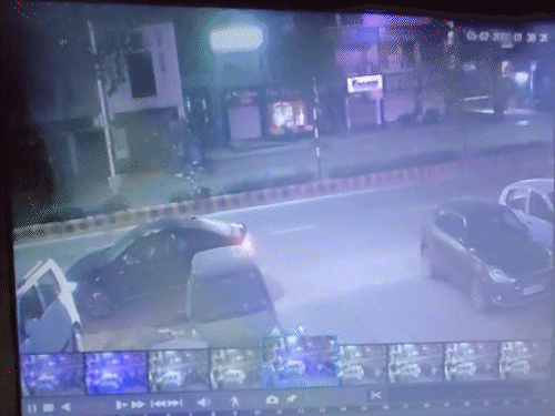Police vehicle crashes into parked car in Ahmedabad Bottles of syrup ...