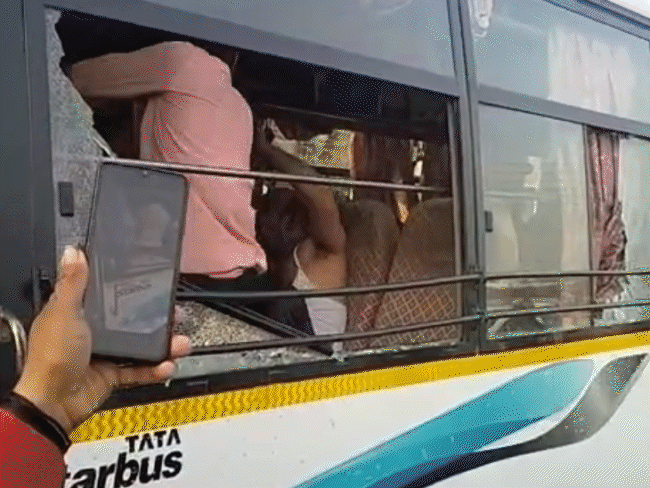 Speeding bus hits two bikes in Indore, 4 injured: Vehicle owned by BJP ...