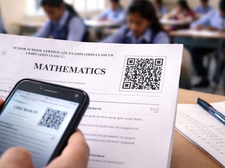 CBSE Class 12 Maths Paper QR Code Rickrolls Students | Exam 2026