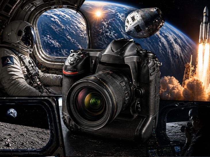 NASAs DSLR Choice: Nikon D5 on Artemis II | Space Mission Cameras