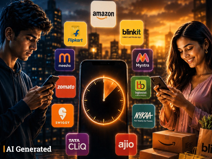 Younger generation spending 97 minutes daily on social media: Girls spend more time than boys on e-commerce portals like Amazon, Flipkart & Blinkit