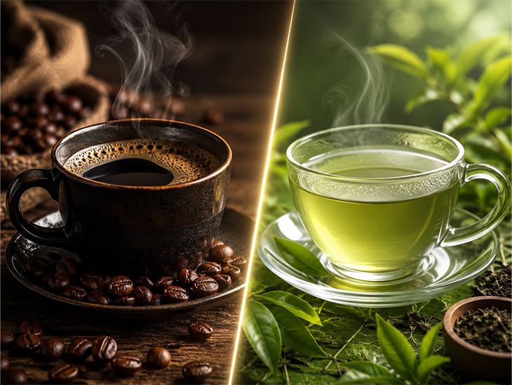 Black coffee vs green tea: Which is better for your health? know the difference in caffeine, antioxidants, and benefits