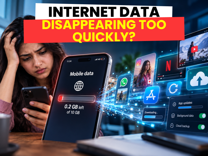 Is your mobile data disappearing too fast?: Check what is secretly using your internet and 5 things to stop it