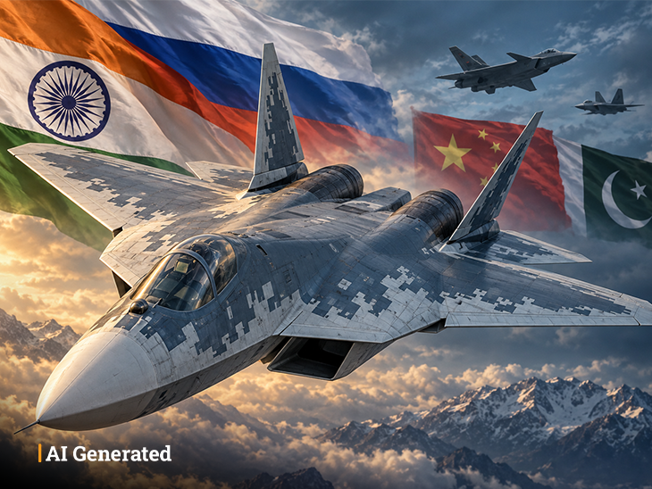 India Russia Deal; IAF Sukhoi Fighter Jets Vs Pakistan China - Su-57 ...