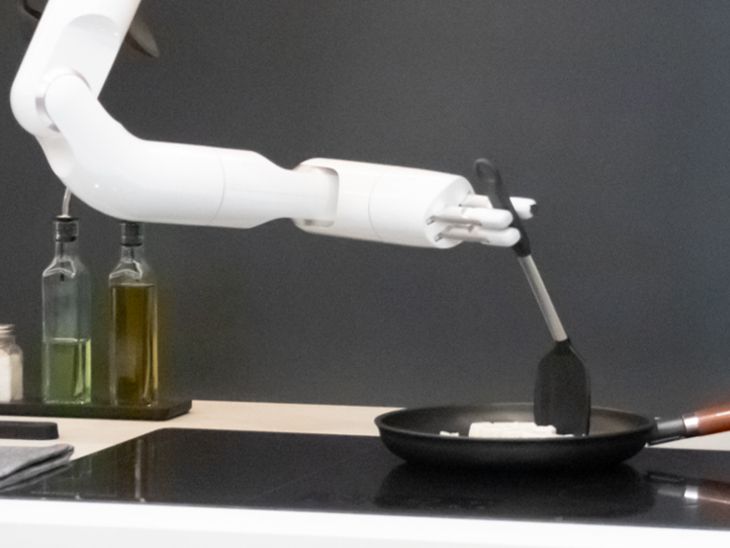 Cook chef introduced, starts cooking as soon as he hears the command ...