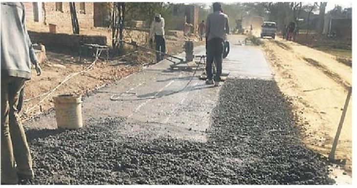 Nadbai News - rajasthan news nadbai halana road construction started 10 ...