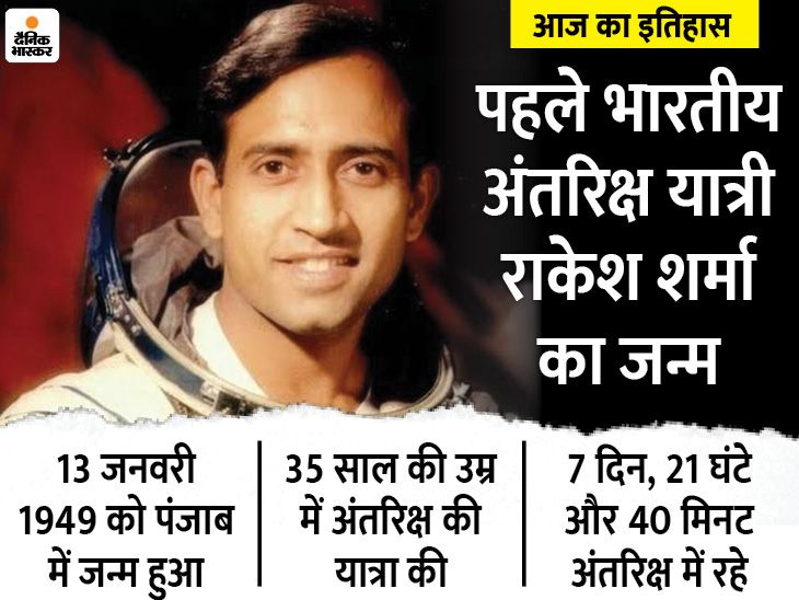 Today History Aaj Ka Itihas India World 13 January Update Astronaut Rakesh Sharma