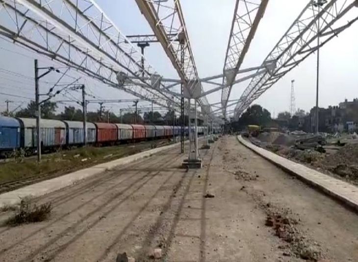 Gonda railway station expansion work started | गोंडा रेलवे स्टेशन का ...