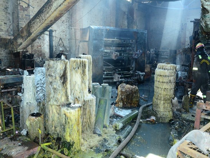 People of the area panic due to chemical drum explosion, fire broke out