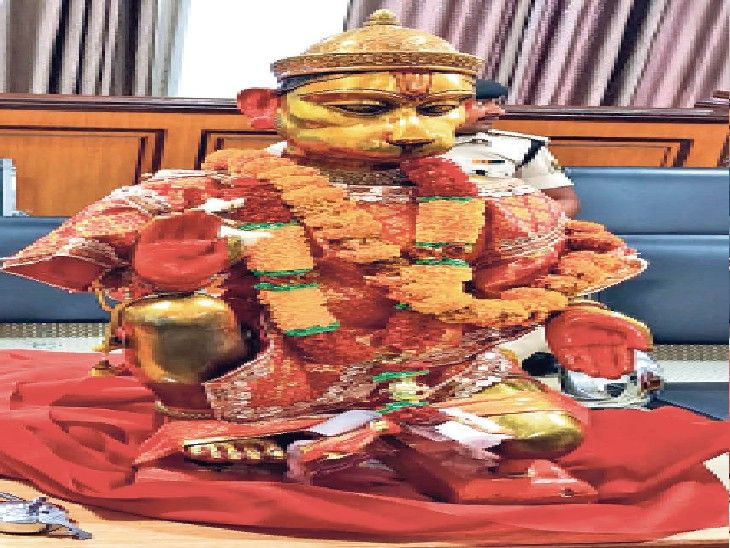 Brought to Patna court from Ranchi, Hanuman ji with abhayamudra without ...