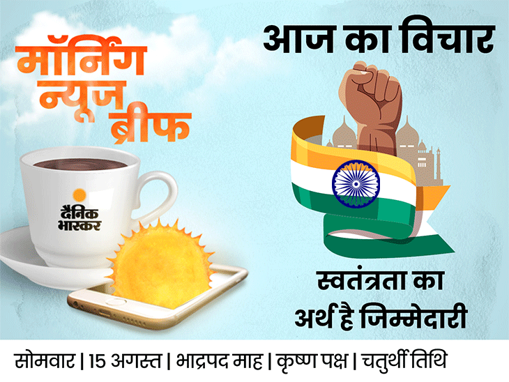 Dainik Bhaskar News Headlines Har Ghar Tiranga Independence Day 2022, Salman Rushdie New York