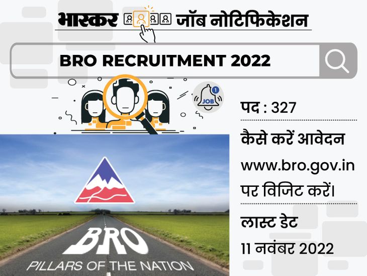 Recruitment for 327 posts including MTS under Border Roads Organization ...
