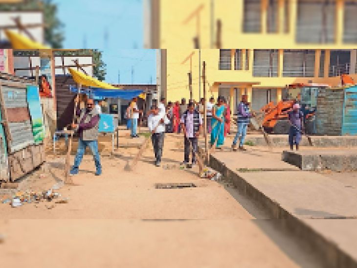 100 sweepers-6 ward councilors cleaned the bus stand | अभियान: 100 ...