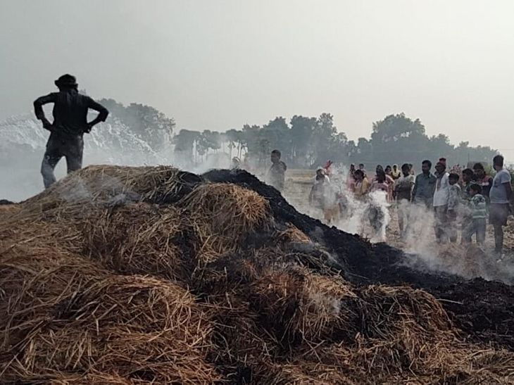 2000 paddy loads burnt to ashes in Aurangabad, Paddy bag caught fire ...