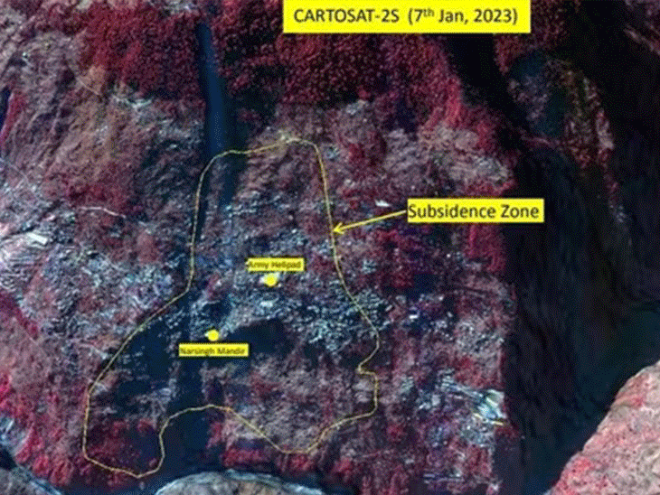 Joshimath Landslide ISRO Satellite Images | Uttarakhand Chamoli ...