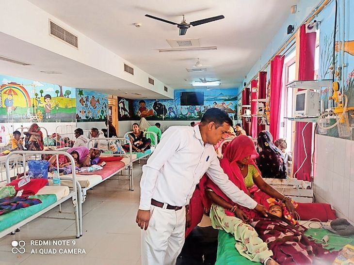 40 children admitted on 35 beds of infant ward, symptoms of influenza ...