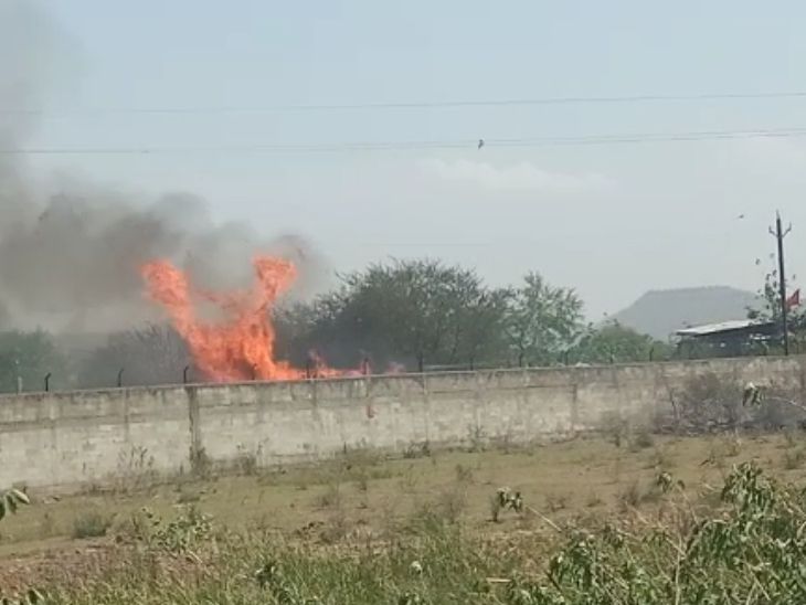 The fire was brought under control with the help of more than 12 fire ...
