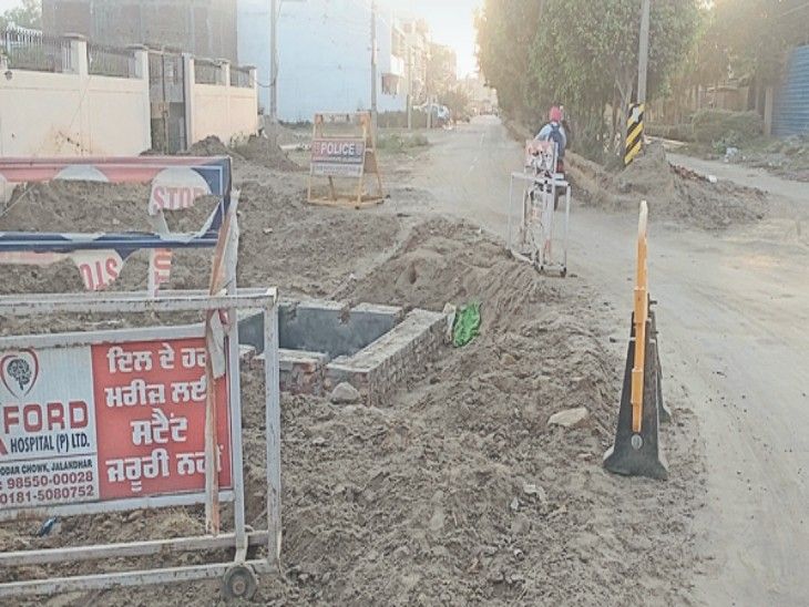 After laying bypass sewerage line in Surya Enclave neither broke road