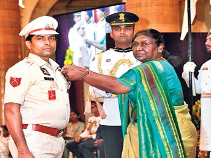 Shahpur resident Deputy Commandant Vicky Pandey got Shaurya Chakra ...