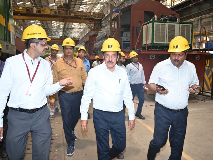 Started inspection from loco frame shop, discussed with officials ...