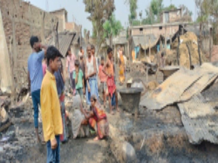 27 houses burnt due to short circuit in Matihani Kharagpur, youth died ...