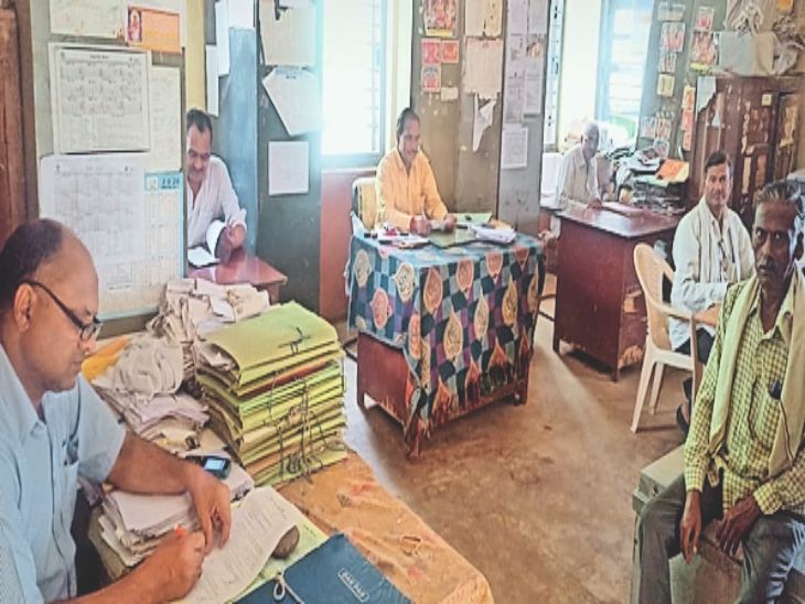 District running in two rooms at development block headquarters