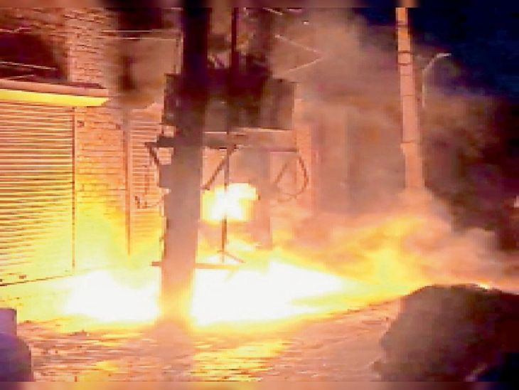 The fire broke out in the new transformer installed by the electricity ...