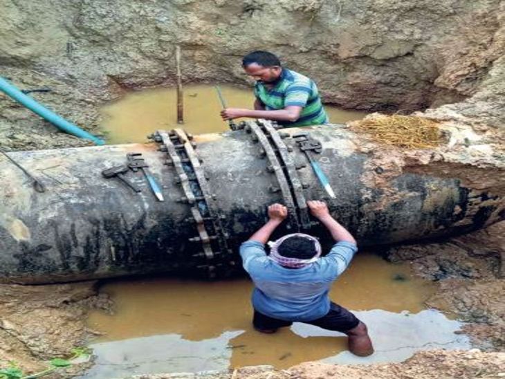 In Pundag-Harmu, 1 lakh population did not get water for 3 days, water ...